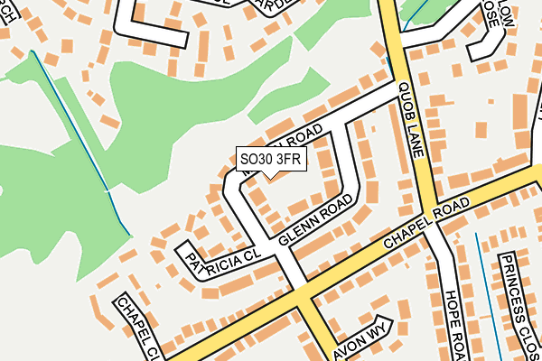 SO30 3FR map - OS OpenMap – Local (Ordnance Survey)