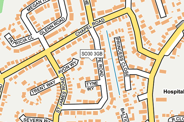 SO30 3GB map - OS OpenMap – Local (Ordnance Survey)
