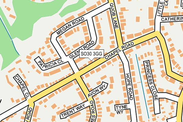 SO30 3GG map - OS OpenMap – Local (Ordnance Survey)