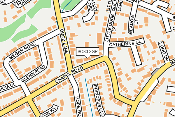 SO30 3GP map - OS OpenMap – Local (Ordnance Survey)