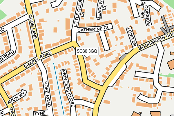 SO30 3GQ map - OS OpenMap – Local (Ordnance Survey)