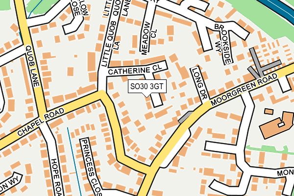 SO30 3GT map - OS OpenMap – Local (Ordnance Survey)