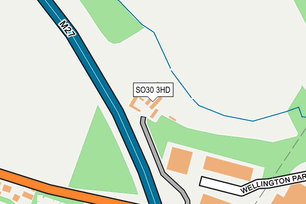 SO30 3HD map - OS OpenMap – Local (Ordnance Survey)