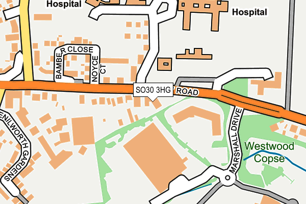 SO30 3HG map - OS OpenMap – Local (Ordnance Survey)