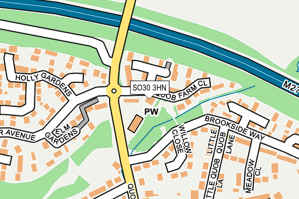 SO30 3HN map - OS OpenMap – Local (Ordnance Survey)