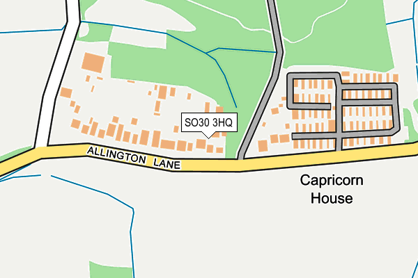 SO30 3HQ map - OS OpenMap – Local (Ordnance Survey)