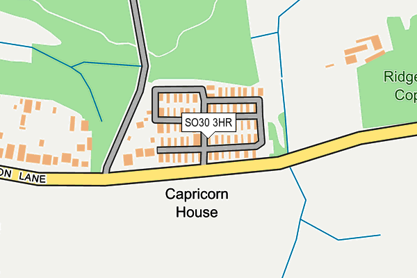 SO30 3HR map - OS OpenMap – Local (Ordnance Survey)