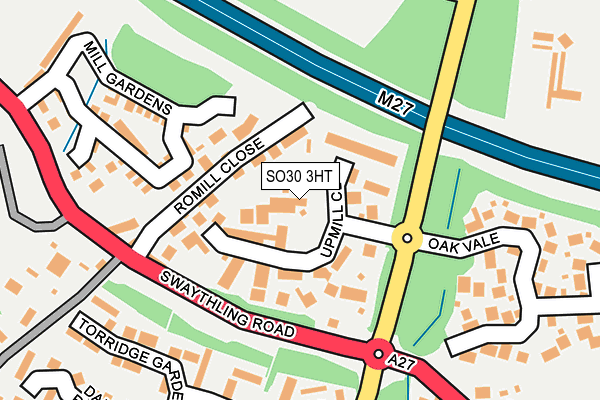 SO30 3HT map - OS OpenMap – Local (Ordnance Survey)