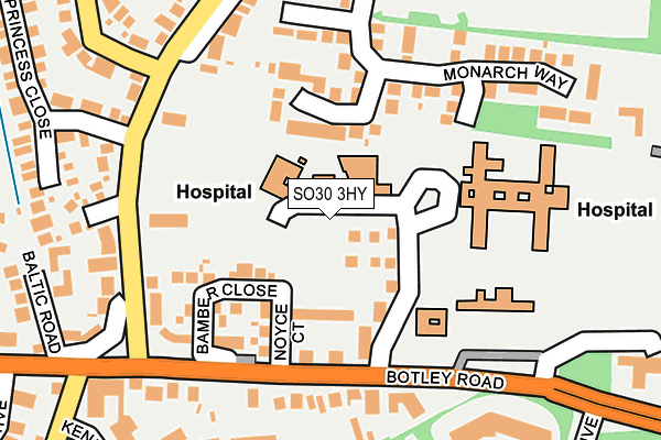 SO30 3HY map - OS OpenMap – Local (Ordnance Survey)