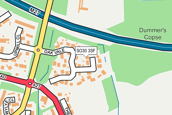 SO30 3SF map - OS OpenMap – Local (Ordnance Survey)