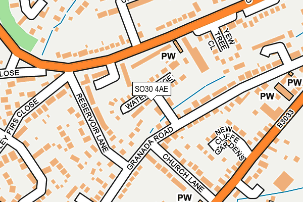 SO30 4AE map - OS OpenMap – Local (Ordnance Survey)