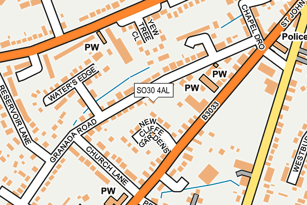 SO30 4AL map - OS OpenMap – Local (Ordnance Survey)