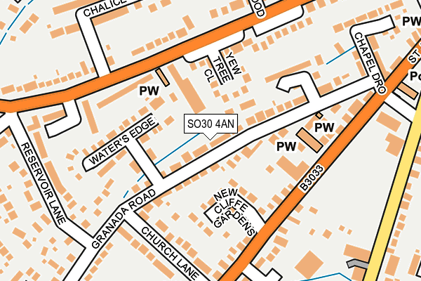SO30 4AN map - OS OpenMap – Local (Ordnance Survey)