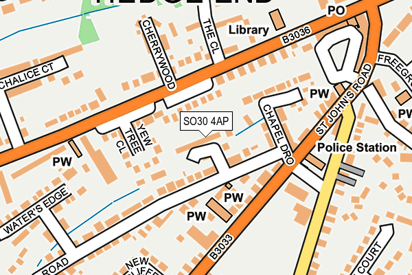 SO30 4AP map - OS OpenMap – Local (Ordnance Survey)