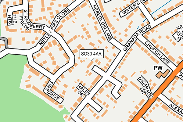 SO30 4AR map - OS OpenMap – Local (Ordnance Survey)