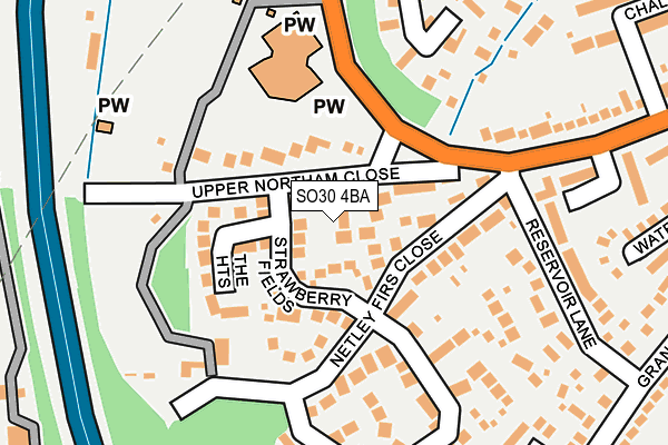 SO30 4BA map - OS OpenMap – Local (Ordnance Survey)