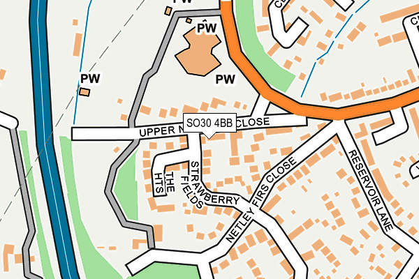 SO30 4BB map - OS OpenMap – Local (Ordnance Survey)