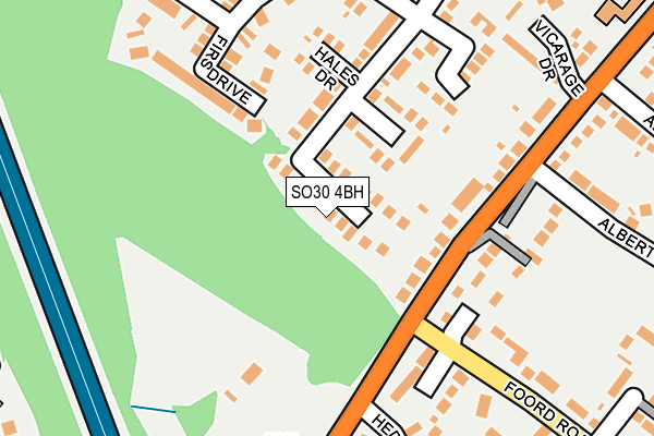 SO30 4BH map - OS OpenMap – Local (Ordnance Survey)