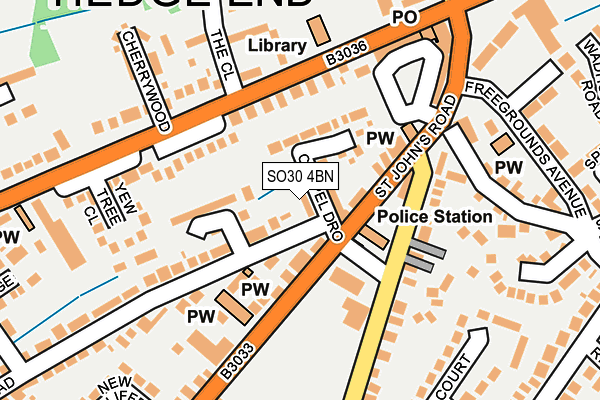 SO30 4BN map - OS OpenMap – Local (Ordnance Survey)