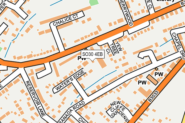 SO30 4EB map - OS OpenMap – Local (Ordnance Survey)