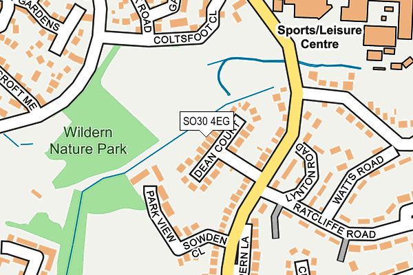 SO30 4EG map - OS OpenMap – Local (Ordnance Survey)