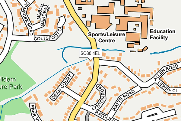 SO30 4EL map - OS OpenMap – Local (Ordnance Survey)