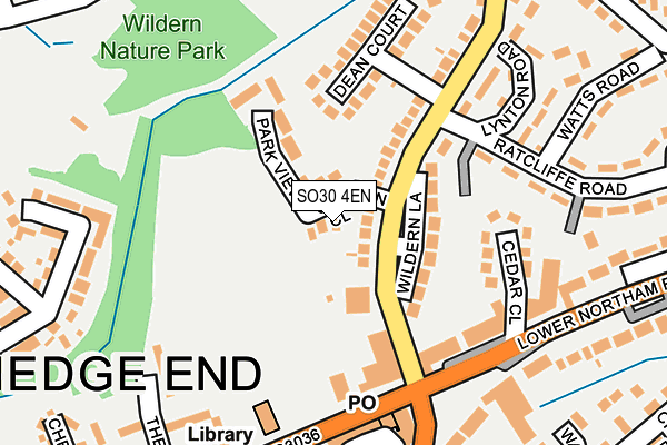 SO30 4EN map - OS OpenMap – Local (Ordnance Survey)