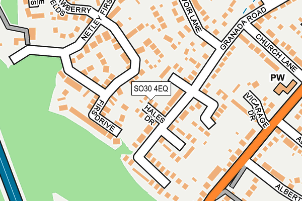 SO30 4EQ map - OS OpenMap – Local (Ordnance Survey)