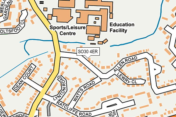 SO30 4ER map - OS OpenMap – Local (Ordnance Survey)