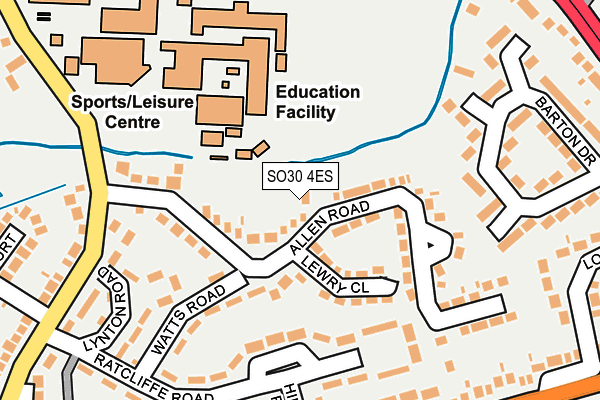 SO30 4ES map - OS OpenMap – Local (Ordnance Survey)