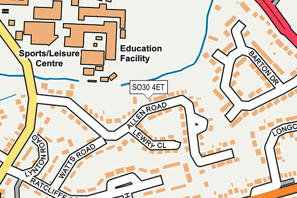 SO30 4ET map - OS OpenMap – Local (Ordnance Survey)