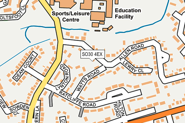 SO30 4EX map - OS OpenMap – Local (Ordnance Survey)