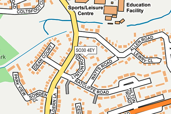 SO30 4EY map - OS OpenMap – Local (Ordnance Survey)