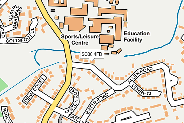 Map of LINDAL COURT LIMITED at local scale