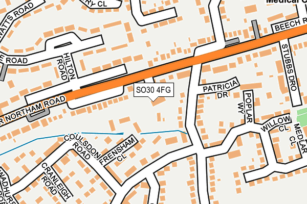 SO30 4FG map - OS OpenMap – Local (Ordnance Survey)