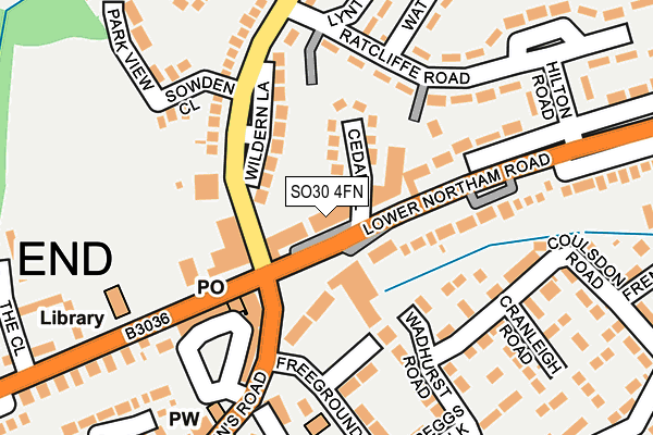 SO30 4FN map - OS OpenMap – Local (Ordnance Survey)