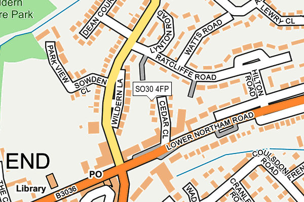 SO30 4FP map - OS OpenMap – Local (Ordnance Survey)