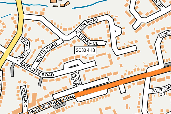 SO30 4HB map - OS OpenMap – Local (Ordnance Survey)