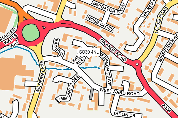 SO30 4NL map - OS OpenMap – Local (Ordnance Survey)