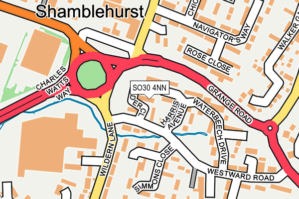 SO30 4NN map - OS OpenMap – Local (Ordnance Survey)