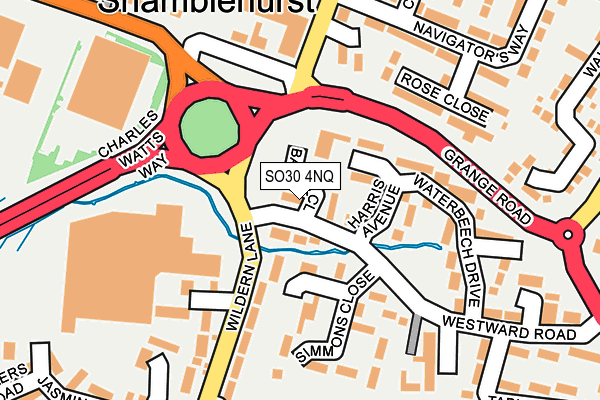 SO30 4NQ map - OS OpenMap – Local (Ordnance Survey)