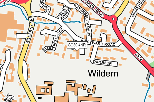 SO30 4NR map - OS OpenMap – Local (Ordnance Survey)