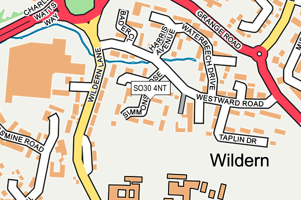 SO30 4NT map - OS OpenMap – Local (Ordnance Survey)