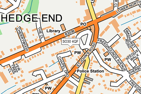 SO30 4QF map - OS OpenMap – Local (Ordnance Survey)