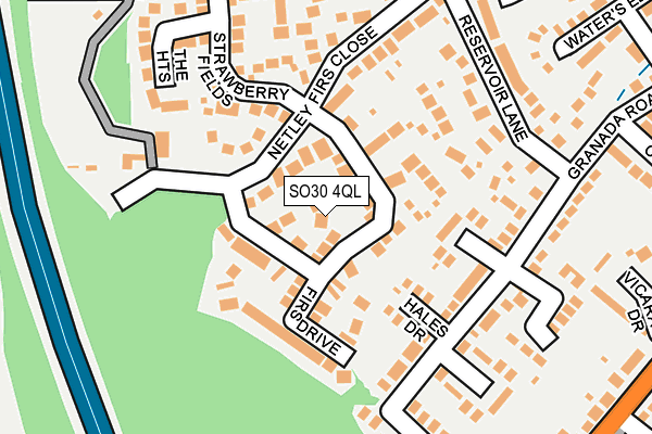 SO30 4QL map - OS OpenMap – Local (Ordnance Survey)