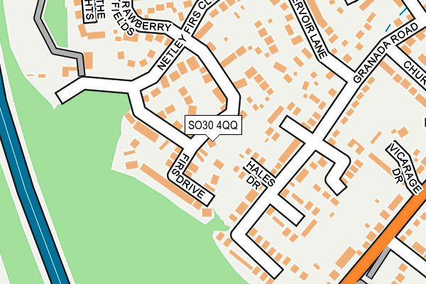 SO30 4QQ map - OS OpenMap – Local (Ordnance Survey)