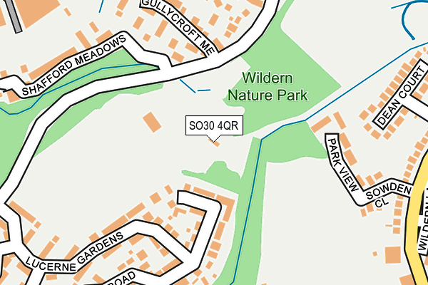 SO30 4QR map - OS OpenMap – Local (Ordnance Survey)