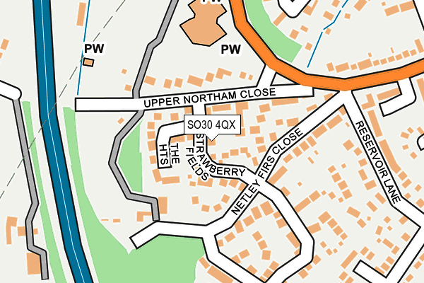 SO30 4QX map - OS OpenMap – Local (Ordnance Survey)