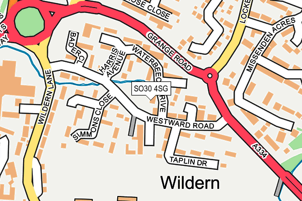 SO30 4SG map - OS OpenMap – Local (Ordnance Survey)