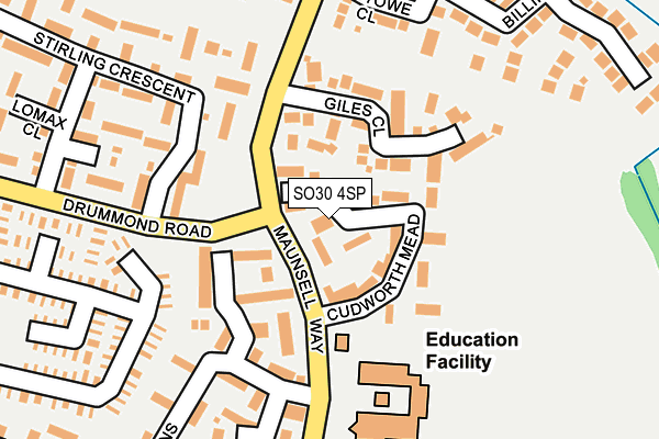 SO30 4SP map - OS OpenMap – Local (Ordnance Survey)